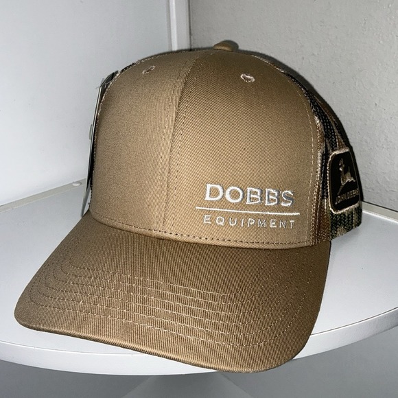 John Deere Other - John Deere GENUINE Hat Trucker Style Snapback Khaki Camouflaged Mesh NWT